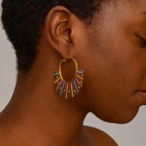 Colorful‎ Hoop Earrings